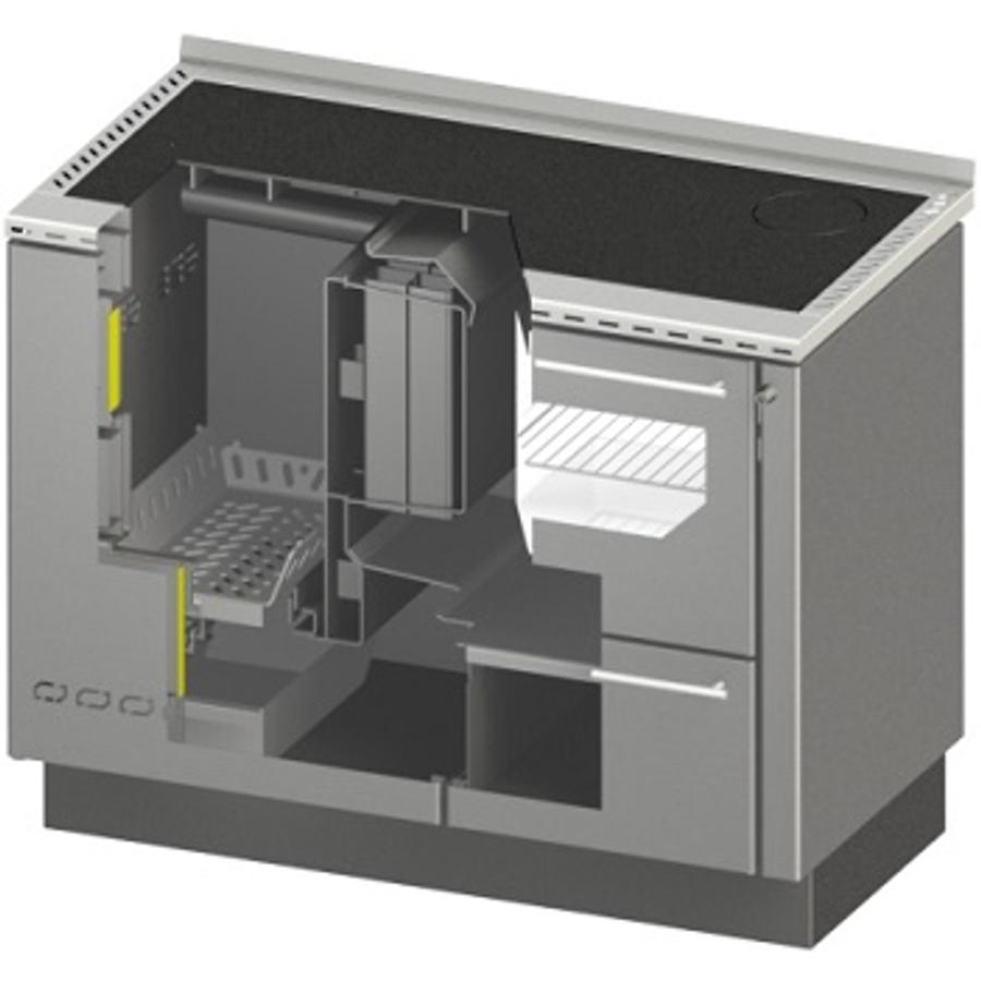 Centrometal BIO-PEK B 18-30 KW Fatüzelésű Sparherd